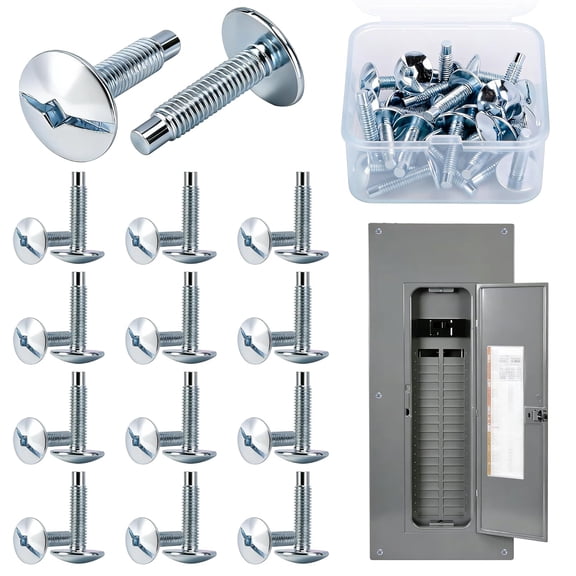 26 Pcs Load Center Cover Replacement Screws, Load Center Panel Screws Compatible with S106 and ECTS2, Zinc Electrical Panel Screw for Electrical Box Load Centers
