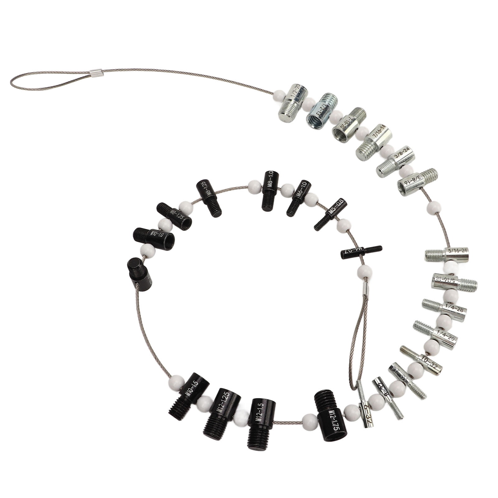 26 pcs set nut and bolt thread checker carbon steel inch and metric