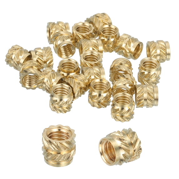 26 Pcs Threaded Inserts, M4 Brass Heat Set Insert for 3D Printing, M4x5.5x5mm