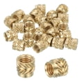 thumbnail image 1 of 26 Pcs Threaded Inserts, M5 Brass Heat Set Insert for 3D Printing, M5x7x6.5mm, 1 of 6