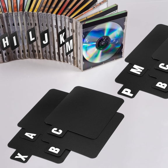 26 Pcs Vinyl Record Dividers A To Z Alphabetical Organizer File Tabs CD Holder Index Card Albums Storage