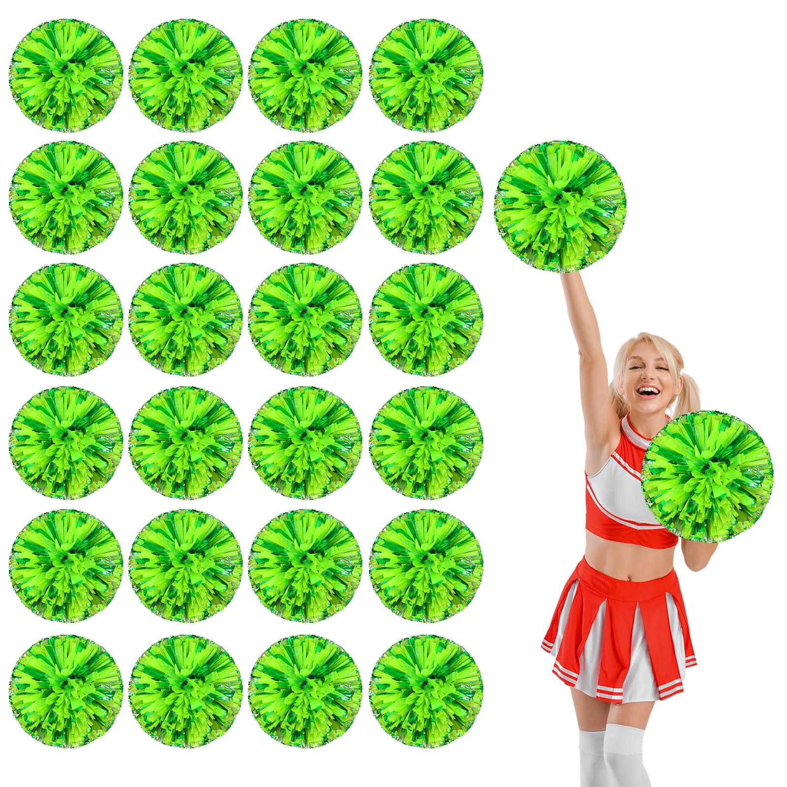 26 Pcs pom poms Cheer,pom poms Cheerleading with Finger Holes Cheer Pom Pomsfor Dance, Matches