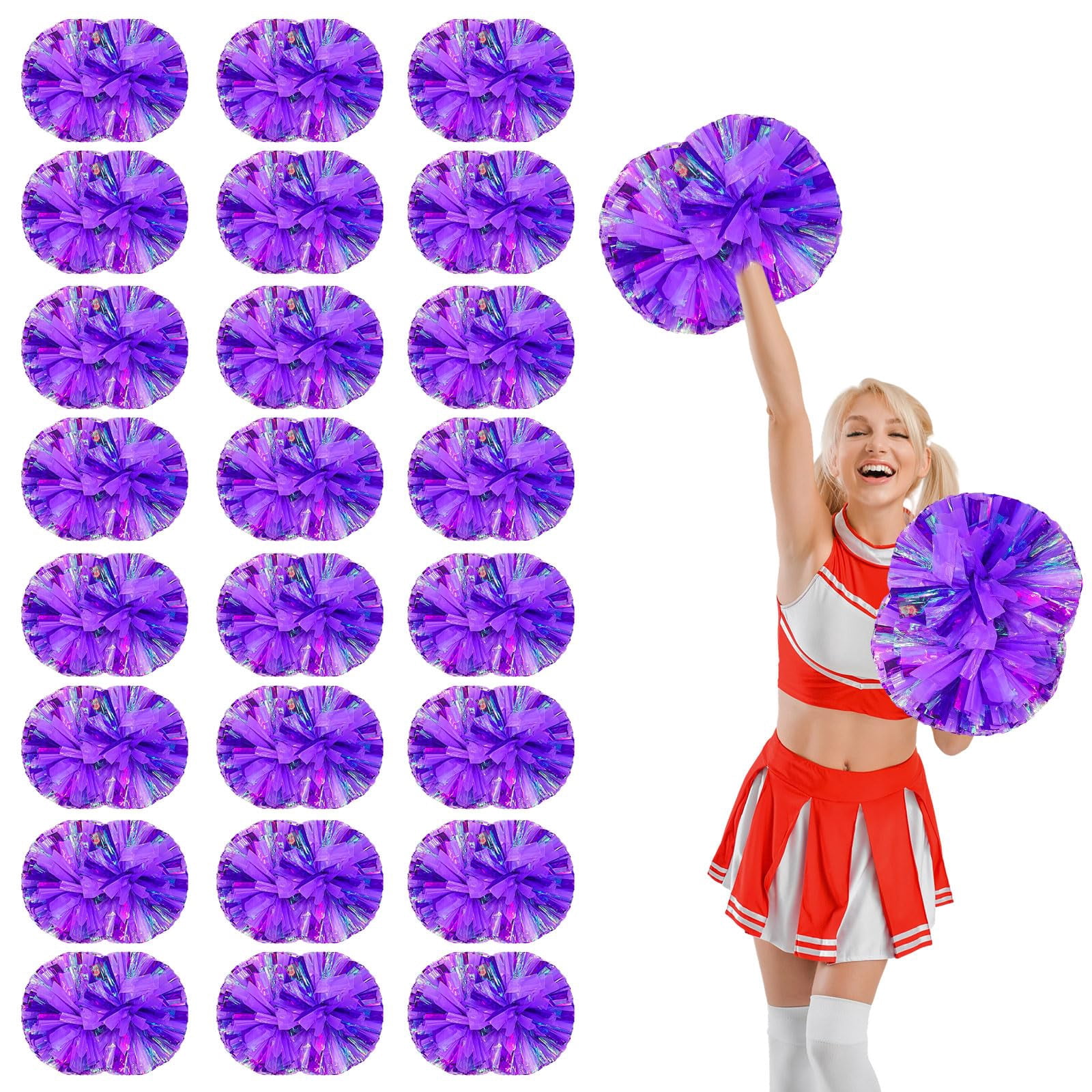 26 Pcscheerleading poms,pom poms Cheerleading with Handle Style Cheer Pom Pomsfor Dance, Matches