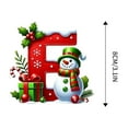 thumbnail image 1 of 26-Piece Acrylic Alphabet Christmas Ornaments Set - DIY Letter Decor for Tree/Wall/Wreath with Santa Hats (8cm), 1 of 4