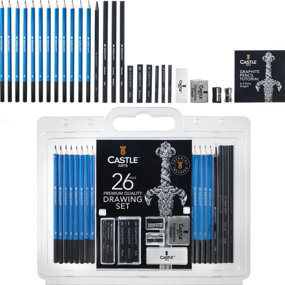 26 Piece Drawing and Sketching Art Set for Adults