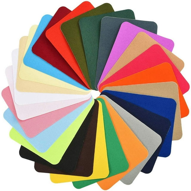 26 Pieces (9.5x 12.5cm) Ironon Patches, Square Ironon Patch Fabric