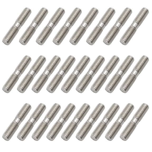 26 Pieces Stainless Steel Double End Threaded Stud Screw Bolt (M8 x 40mm)