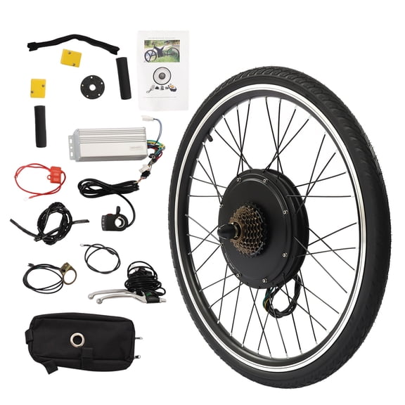 26" Rear Wheel 48V 1000W Electric Bicycle EBike Conversion Kit Hub Motor Cycling