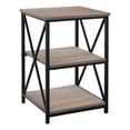 thumbnail image 1 of 26" Rectangular Dark Taupe Black Metal Accent Table, 1 of 4