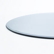 26" Round Clear Tempered Glass Table Top By Spancraft Glass