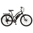 thumbnail image 1 of 26" Schwinn EC1 Electric Cruiser Bike for Adults, 7 Speeds, 250w Motor, Black Ebike, 1 of 10