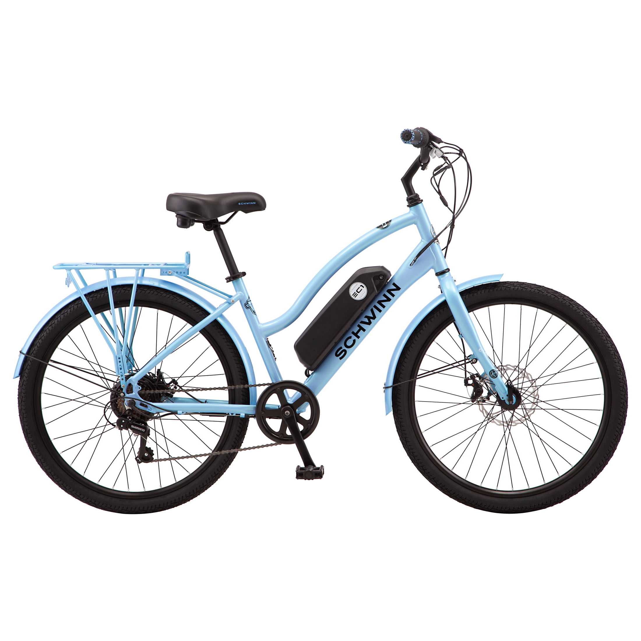 26" Schwinn EC1 Electric Cruiser Bike for Adults, 7 Speeds, 250w Motor, Blue Ebike - Walmart.com 26" Schwinn EC1 Electric Cruiser Bike for Adults, 7 Speeds, 250w Motor, Blue Ebike - Walmart.com