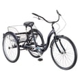 thumbnail image 1 of 26" Schwinn Mackinaw Adult Tricycle with Basket, Unisex, Single Speed, Blue, 1 of 8