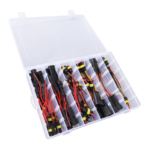 26 Set Waterproof Wire Connectors, Quick Disconnect Automotive Electrical Connector Kit, 1P 2P 3P 4P with 16 Gauge Wire
