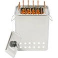 thumbnail image 1 of 26 Skewers Smokeless Square Barbecue Hanging Grill, Portable Barbecue Charcoal Barrel Grill, Square Barbecue Hanging Grill with 26 Skewers, Vertical Charcoal Barbecue Grill for Travel Camping, 1 of 9