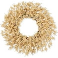 thumbnail image 1 of 26" Spring Wreath for Front Door, Easter Valentines Wild Floral Summer Wreaths, Mantel Porch Wall Wedding Living Room Home All Season Decor (Wheat), 1 of 17
