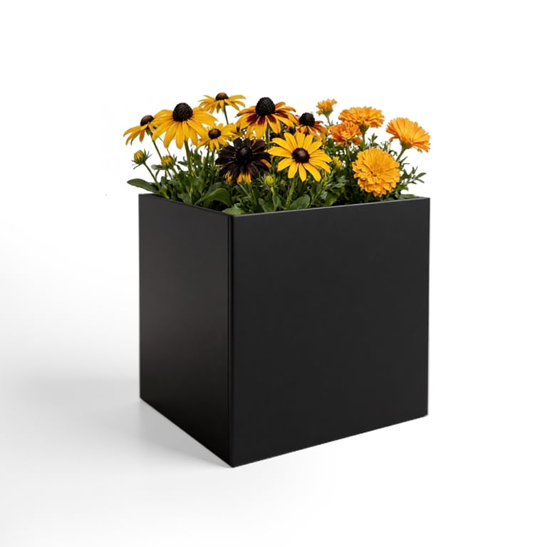 32" Garden Pot Planter Box with Drainage Hole Large Flower Pots Vase  Containter for Outdoor Plants Decorative Patio Deck Yard Hotel Front Porch  Tall ...