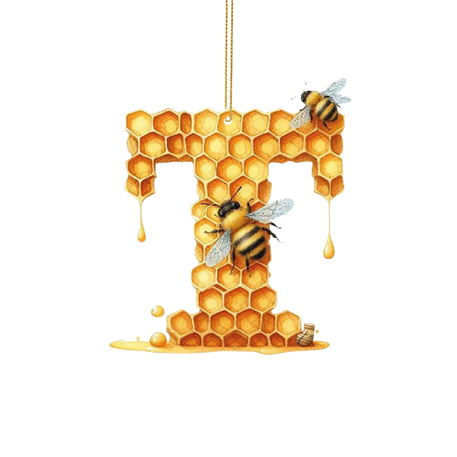 26 Surname Letter Holiday Ornaments 2D Acrylic Ornaments 26 Surname