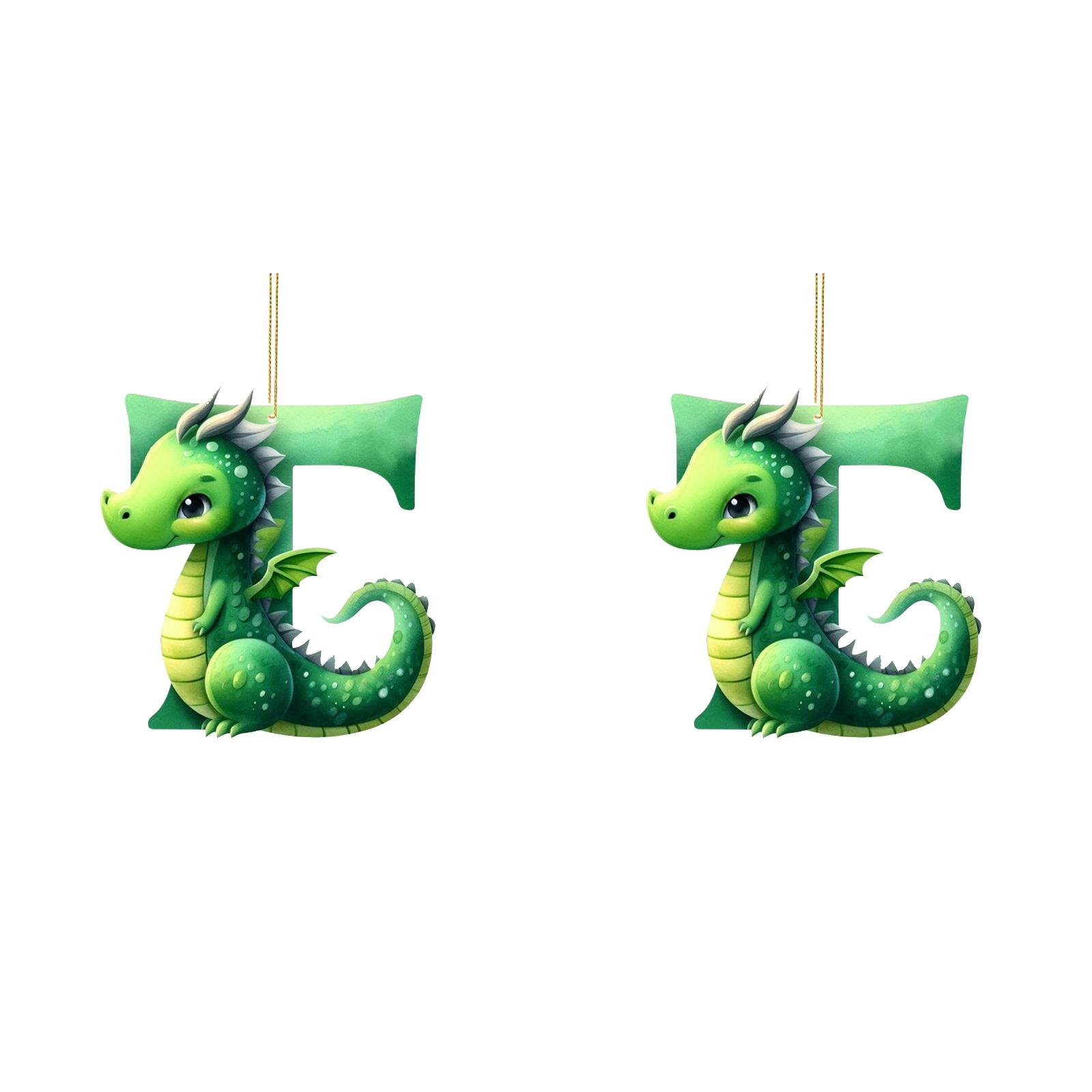 26 Surname Letter Holiday Ornaments 2D Acrylic Ornaments 26 Surname