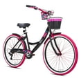 thumbnail image 1 of 26" Susan G. Komen Cruiser Bike, Adult, Ages 12+, Black and Pink, 1 of 10