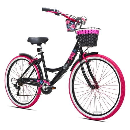 26" Susan G. Komen Cruiser Bike, Adult, Ages 12+, Black and Pink