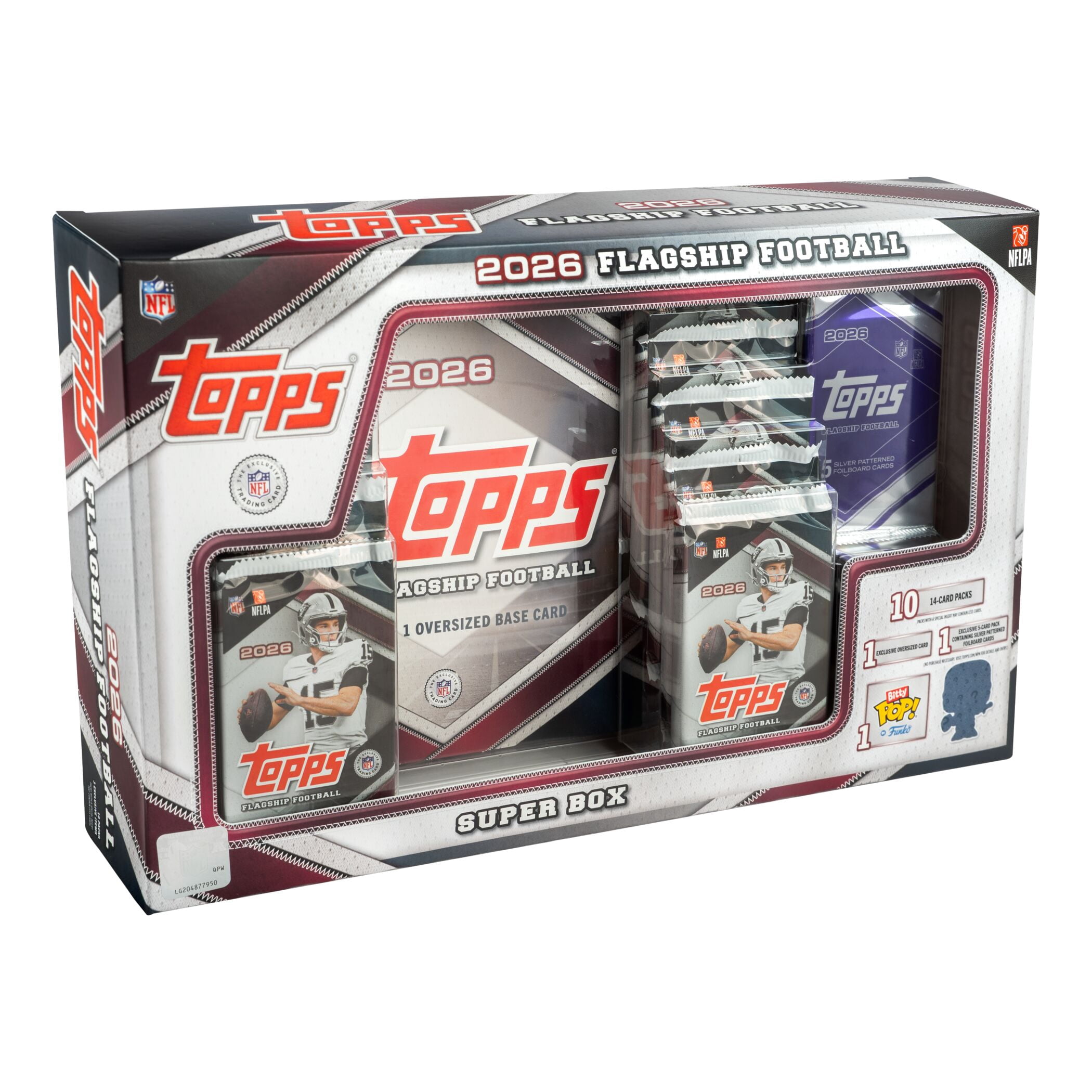 2026 Topps Flagship Football Trading Cards Super Box