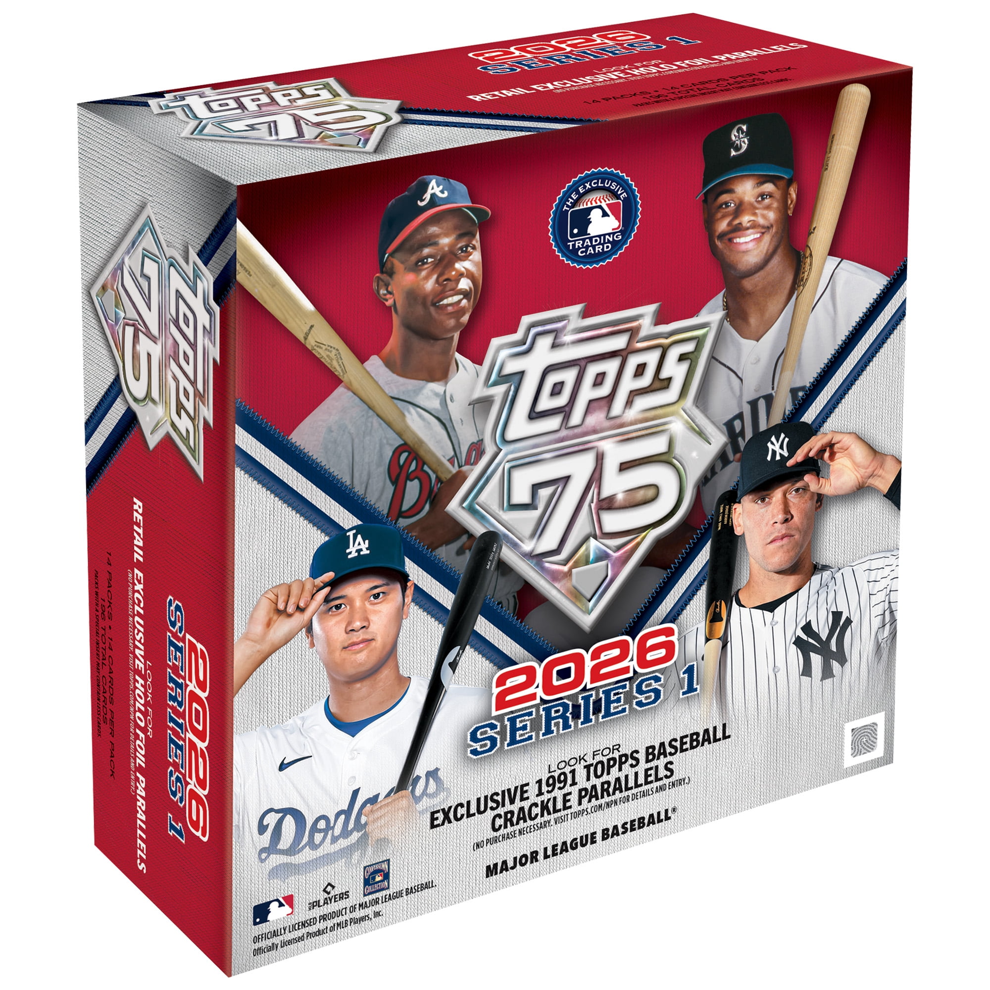 2026 Topps Series 1 Baseball - Factory Sealed - Mega Box - Walmart.com