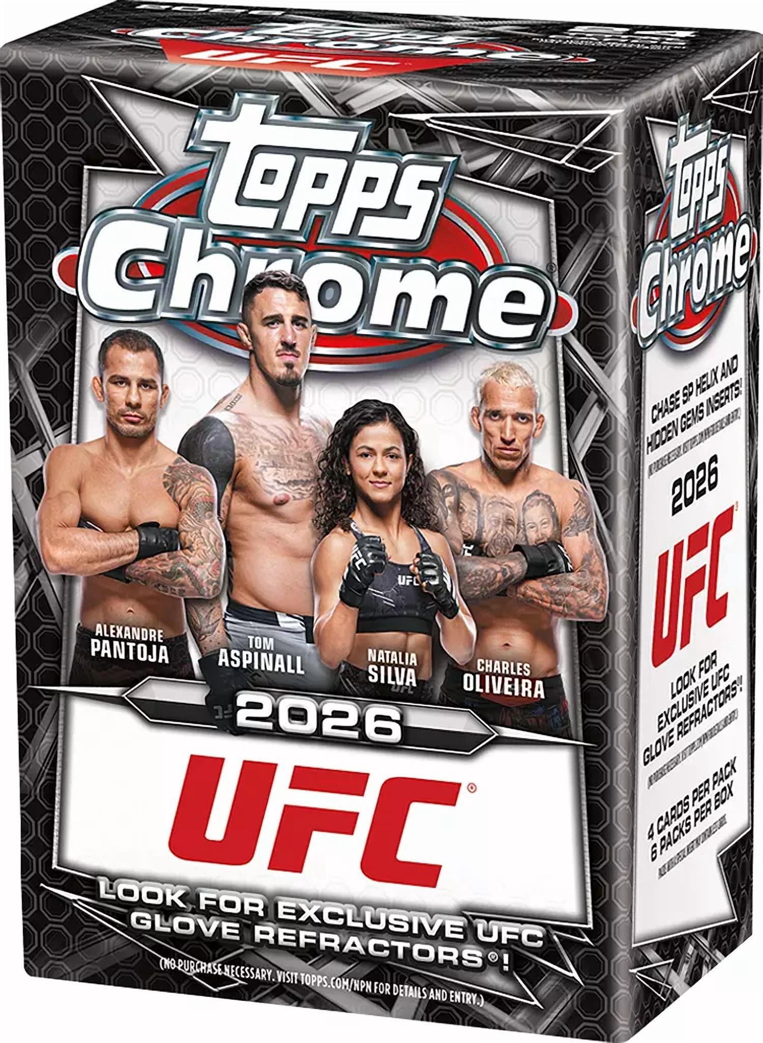 26 TOPPS UFC CHROME VALUE BOX