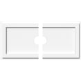 thumbnail image 1 of 26"W x 13"H x 3"ID x 9"C x 1"P Rectangle Architectural Grade PVC Contemporary Ceiling Medallion, Two Piece, 1 of 11