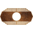 thumbnail image 1 of 26"W x 13"H x 6 7/8"ID x 3/4"P Chrysler Architectural Grade PVC Pierced Ceiling Medallion, Antiqued Copper, 1 of 10