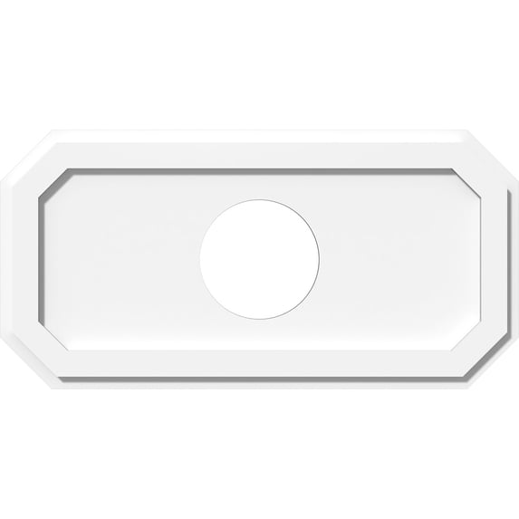 26"W x 13"H x 6"ID x 9"C x 1"P Emerald Architectural Grade PVC Contemporary Ceiling Medallion
