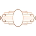 thumbnail image 1 of 26"W x 13"H x 7 1/8"IW x 12 3/8"IH x 1/4"T Elizabeth Wood Fretwork Pierced Ceiling Medallion, Cherry, 1 of 3