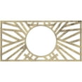 thumbnail image 1 of 26"W x 13"H x 9 5/8"ID x 3/4"P Hoover Architectural Grade PVC Pierced Ceiling Medallion, Antiqued Pale Gold, 1 of 10