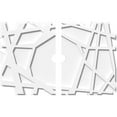 thumbnail image 1 of 26"W x 17 3/8"H x 2"ID x 9 1/4"C x 1"P Novo Architectural Grade PVC Contemporary Ceiling Medallion, Two Piece, 1 of 11