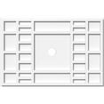 thumbnail image 1 of 26"W x 17 3/8"H x 2"ID x 9"C x 1"P Beaux Architectural Grade PVC Contemporary Ceiling Medallion, 1 of 11