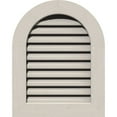 thumbnail image 1 of 26"W x 30"H Round Top Gable Vent (31"W x 35"H Frame Size): Primed, Functional, Smooth Pine Gable Vent w/ 1" x 4" Flat Trim Frame, 1 of 13