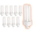 thumbnail image 1 of 26 Watt CFL Light Bulbs | 4 Pin GX24Q-3 Base 3500K Neutral White | 26W High Output 1800 Lumens | Triple Tube Compact Fluorescent Light Bulbs Plug-in | 10 Pack by GoodBulb, 1 of 3