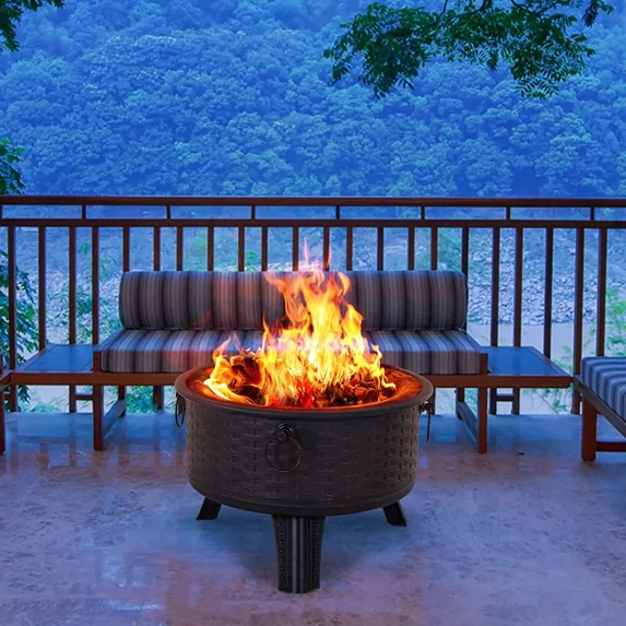 26'' Wood Burning For Outdoor brown