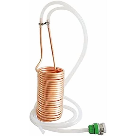 26 ft Copper Immersion Wort Chiller Coil Homebrew for Beer Brewing with Vinyl Tubing, Garden Hose Fitting$$Home Decor, Kitchen, & Other