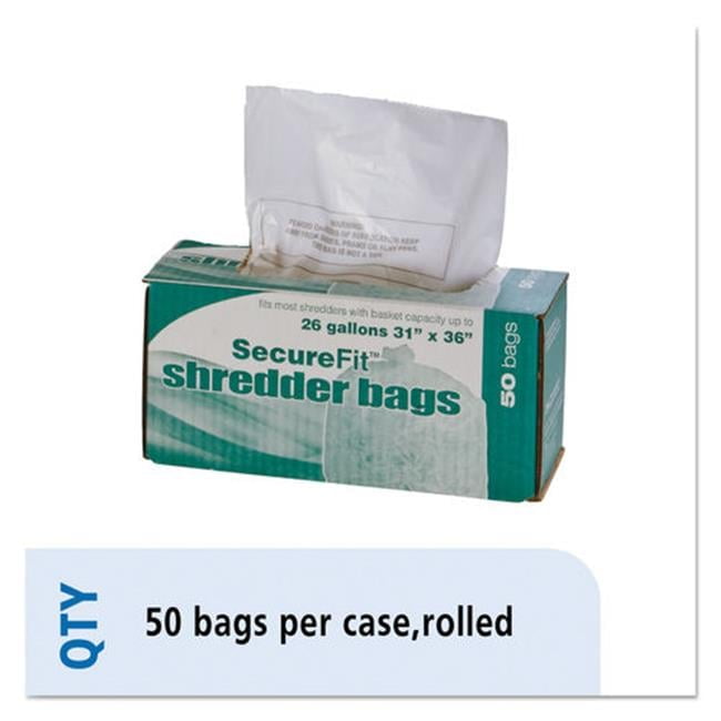 26 gal Heavy-Duty Shredder Bags, 50 per Box