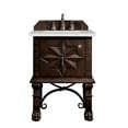 thumbnail image 1 of 26 in. Balmoral Single Vanity Cabinet with 3 CM Eternal Serena Quartz Top, Antique Walnut, 1 of 1