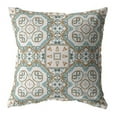 thumbnail image 1 of 26 in. Mandala Indoor & Outdoor Throw Pillow, Orange, Light Blue & White, 1 of 1