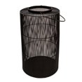 thumbnail image 1 of 26 in. Metal Wire Mesh Round Body Shape Tall Lantern with Handle, Black, 1 of 1