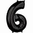 thumbnail image 1 of 26 in. Number 6 Balloon, Black, 1 of 1