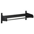thumbnail image 1 of 26 in. Oak Coat & Hat Rack - 0.62 in. Dia. Bar, Black, 1 of 1
