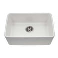 thumbnail image 1 of 26 in. Platus Series Fireclay Undermount Single Bowl Sink, White, 1 of 1