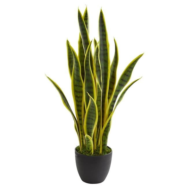 Tiny Green and Yellow Plastic Succulent Faux Potted Plant