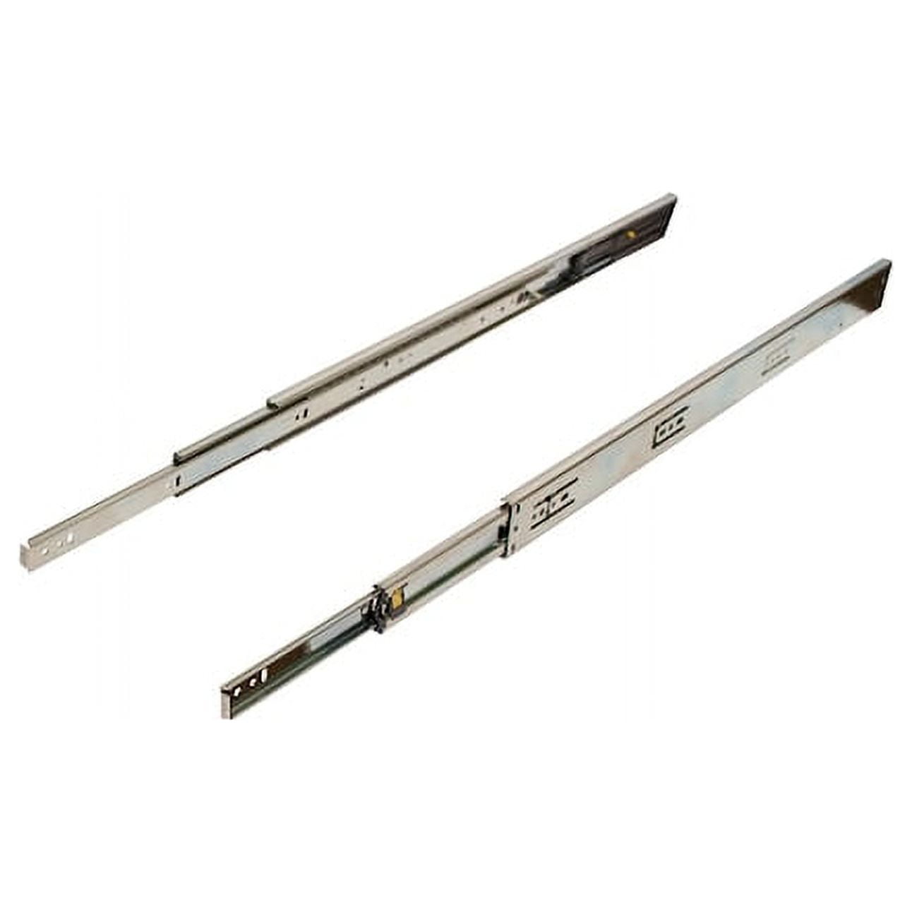 26" Silver Soft Close Ball Bearing Side Mount Drawer Slide