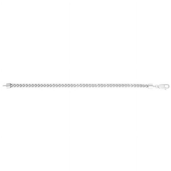 26 in. Sterling Silver Diamond Cut Textured Diamond Cut Textured Round Franco Chain with Lobster Clasp