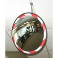 thumbnail image 1 of 26 in. dia. & 160 deg Viewing Angle Outdoor Round Acrylic Convex Mirror with Red & White Border, 1 of 1